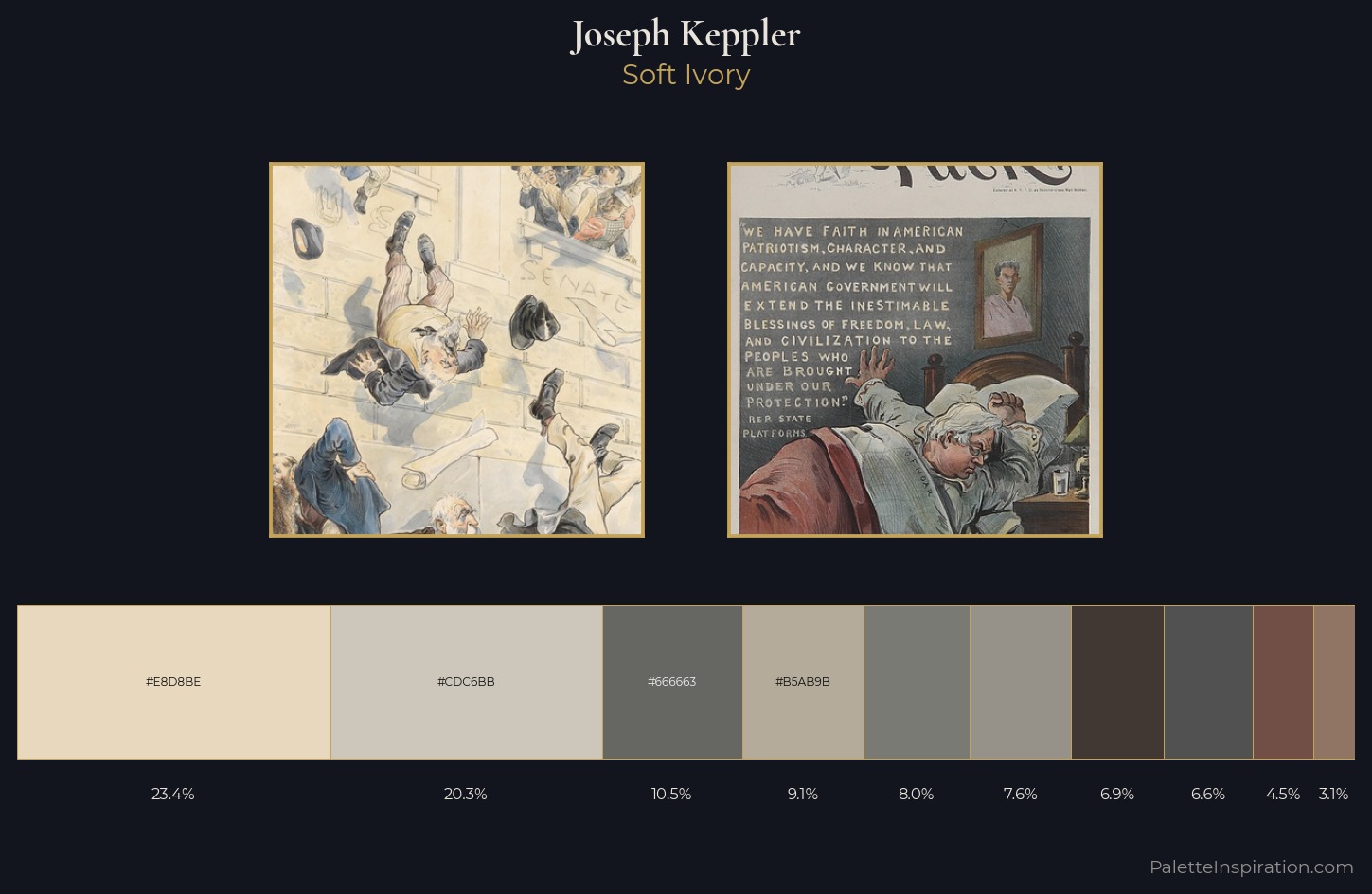 Joseph Keppler Palette 1 — Soft Ivory