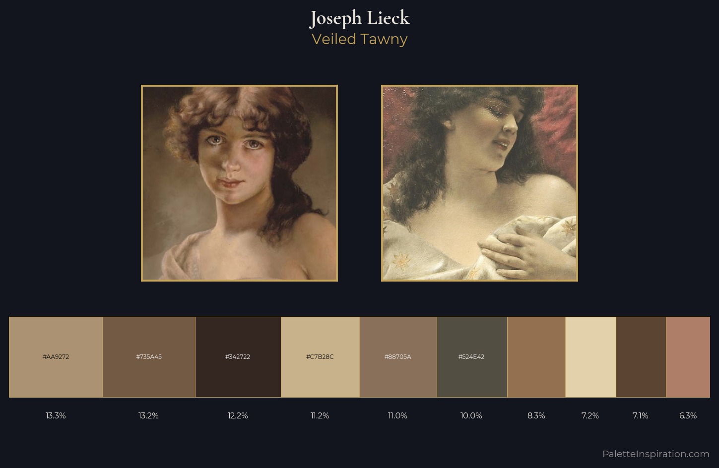 Joseph Lieck Palette 1 — Veiled Tawny