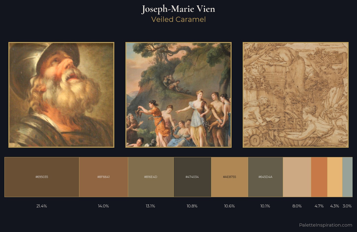 Joseph-Marie Vien Palette 1 — Veiled Caramel