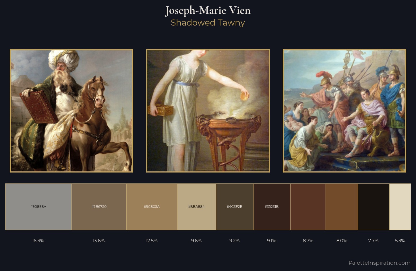 Joseph-Marie Vien Palette 4 — Shadowed Tawny