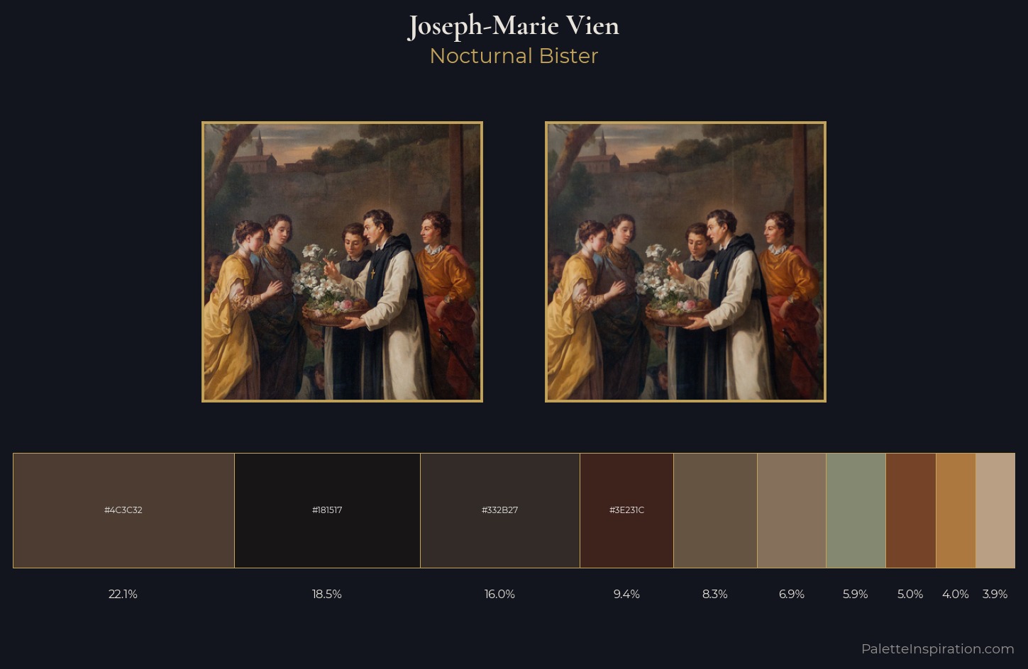 Joseph-Marie Vien Palette 7 — Nocturnal Bister