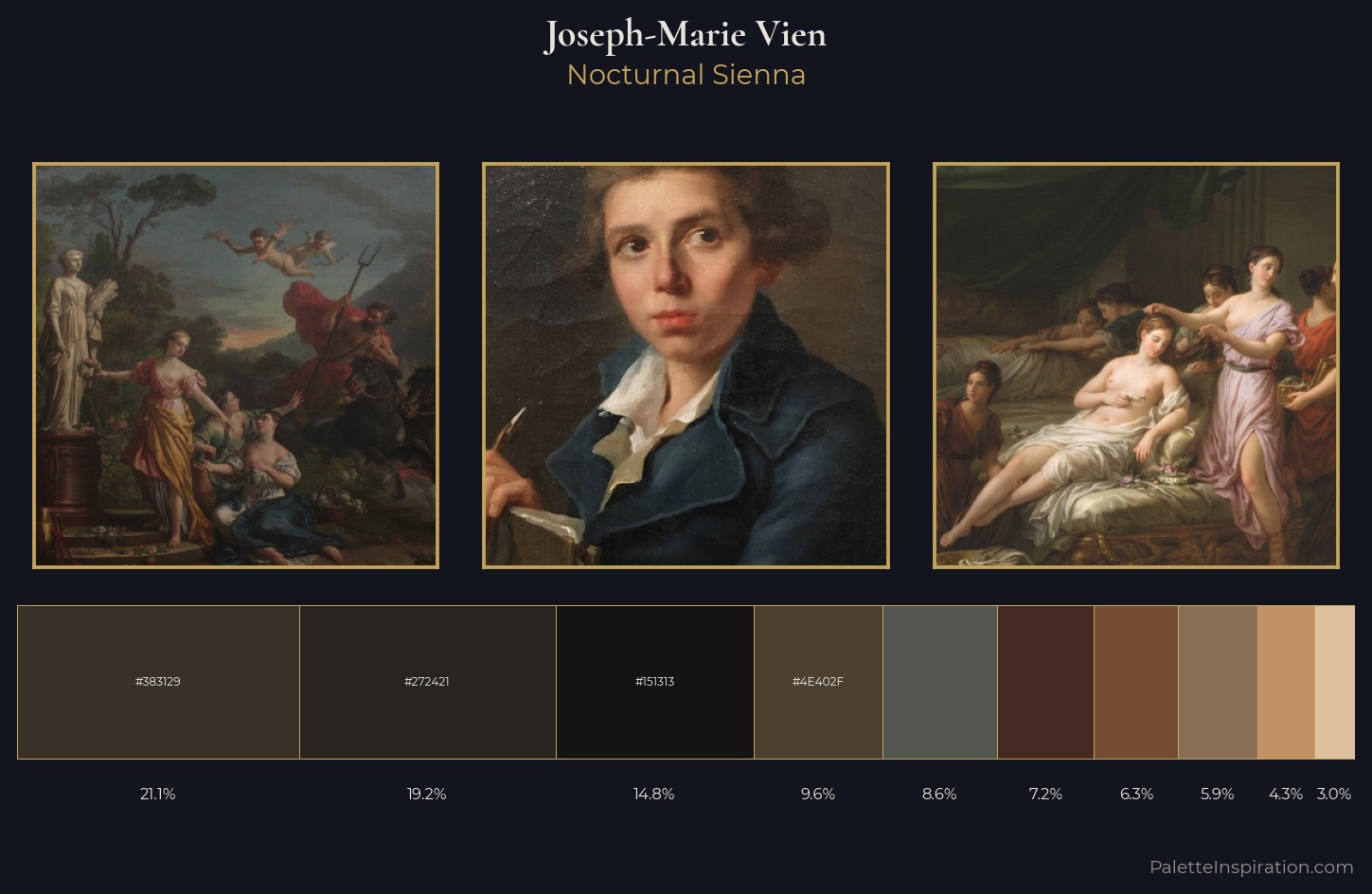 Joseph-Marie Vien Palette 8 — Nocturnal Sienna