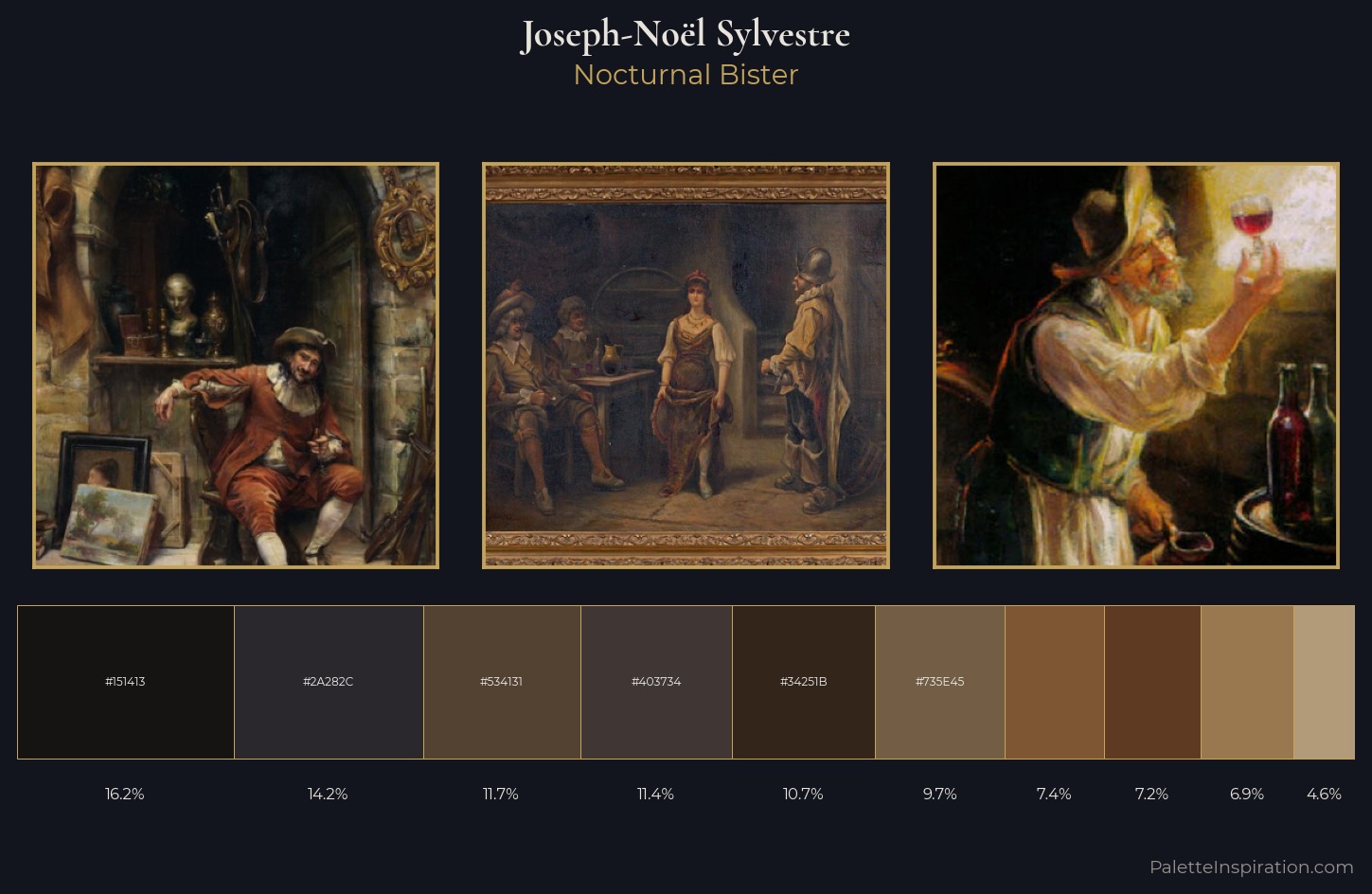 Joseph-Noël Sylvestre Palette 5 — Nocturnal Bister