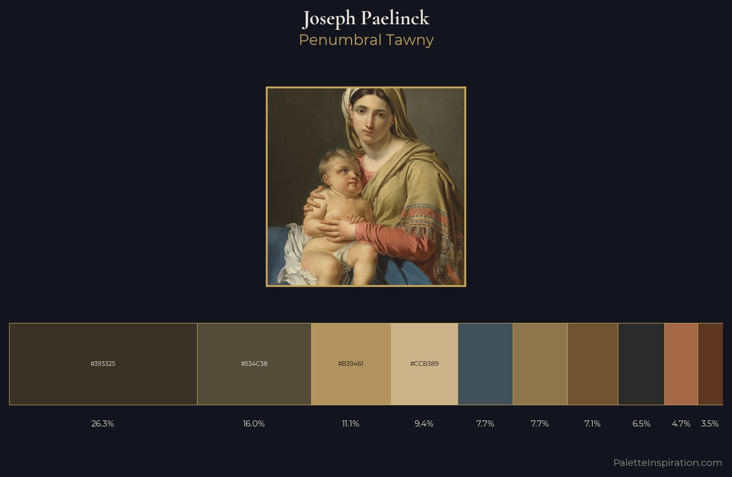 Joseph Paelinck Palette 1 — Penumbral Tawny