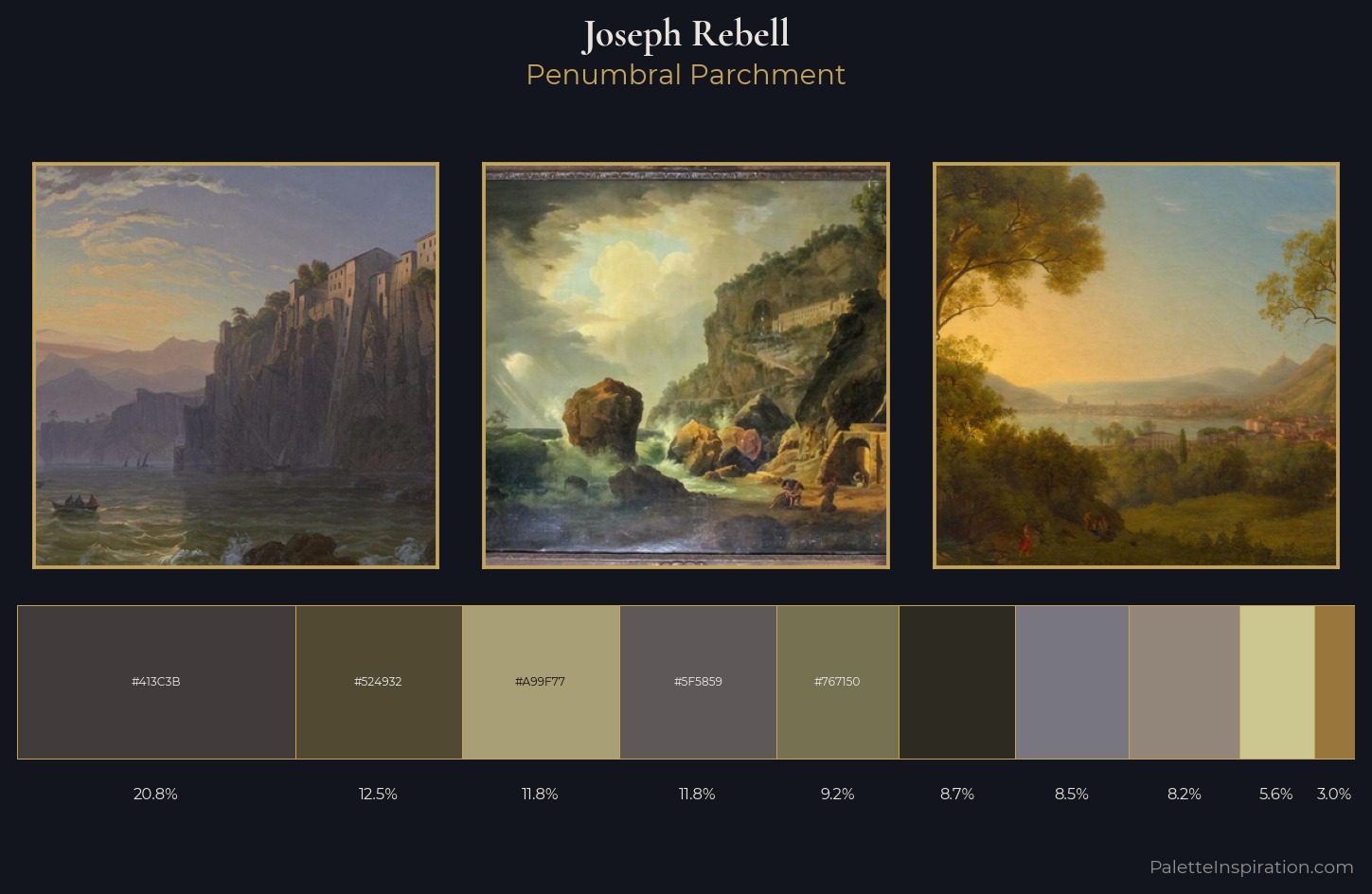 Joseph Rebell Palette 1 — Penumbral Parchment