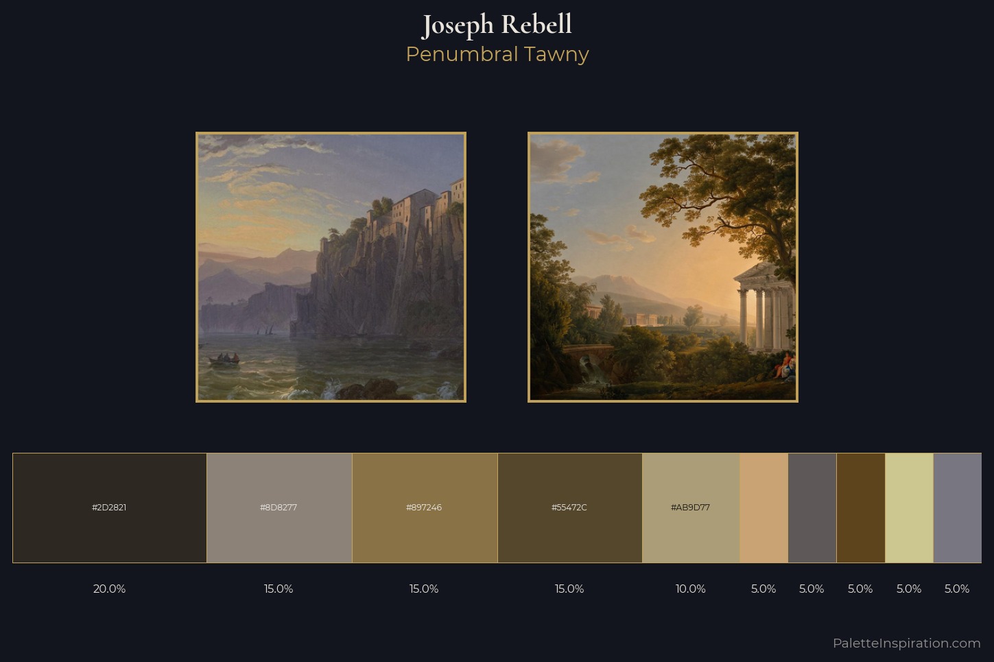 Joseph Rebell Master Palette — Penumbral Tawny
