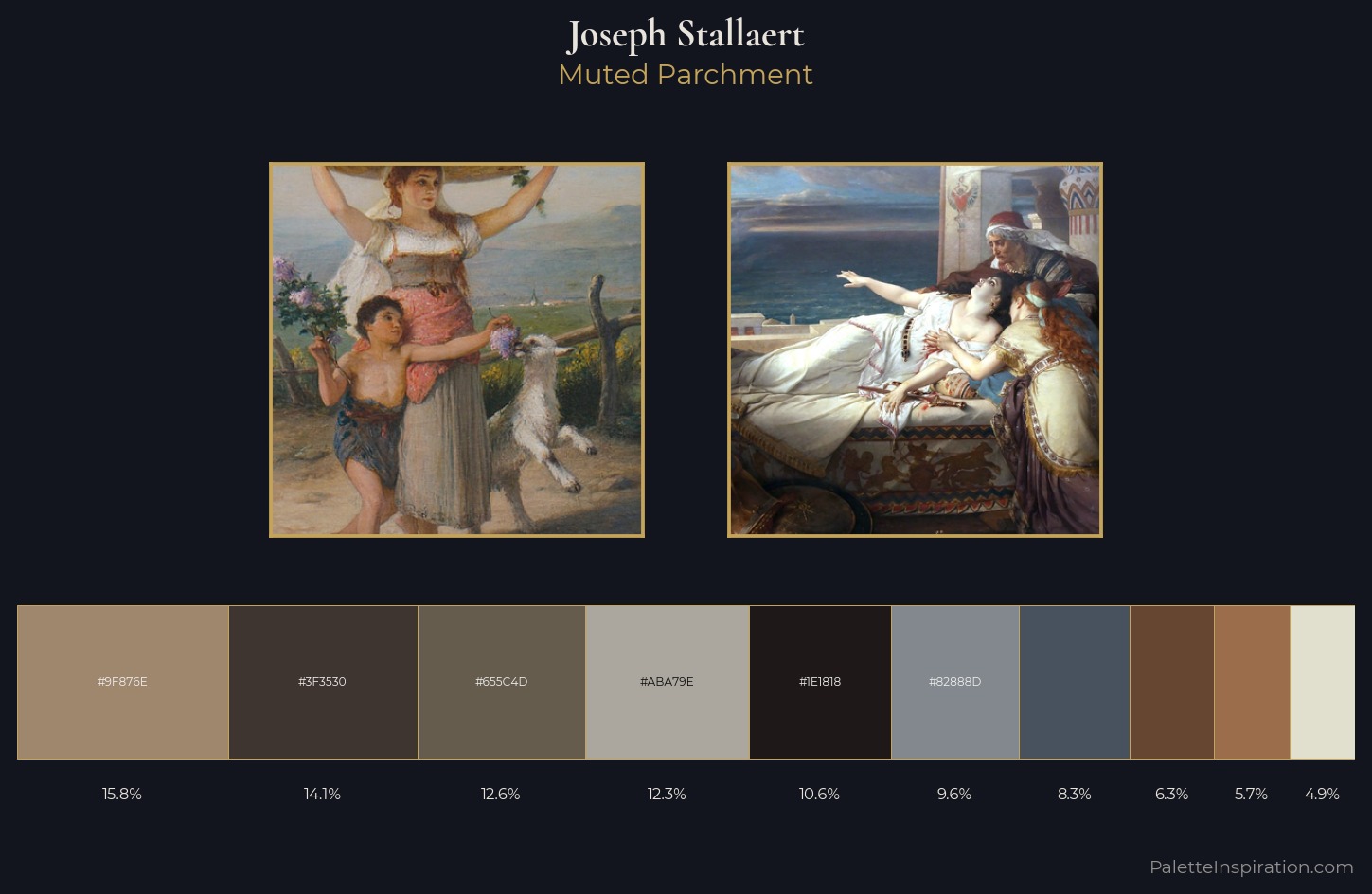 Joseph Stallaert Palette 1 — Muted Parchment