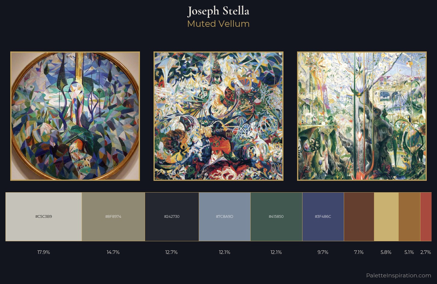 Joseph Stella Palette 7 — Muted Vellum