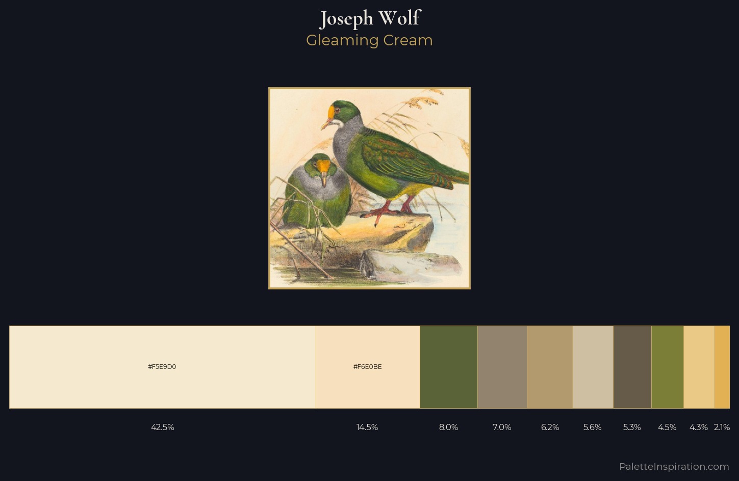 Joseph Wolf Palette 1 — Gleaming Cream