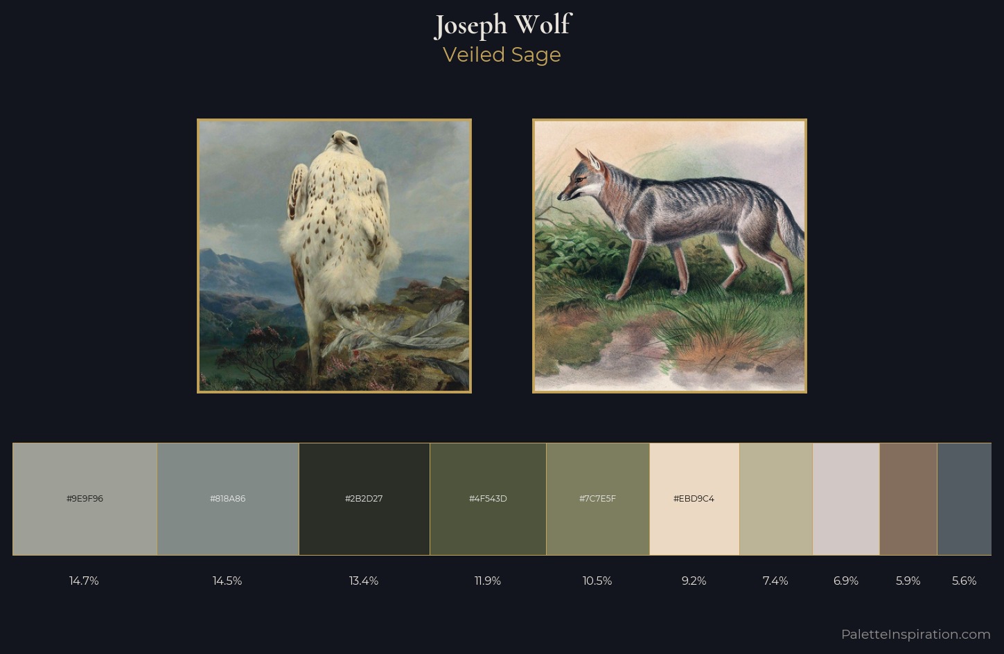 Joseph Wolf Palette 3 — Veiled Sage