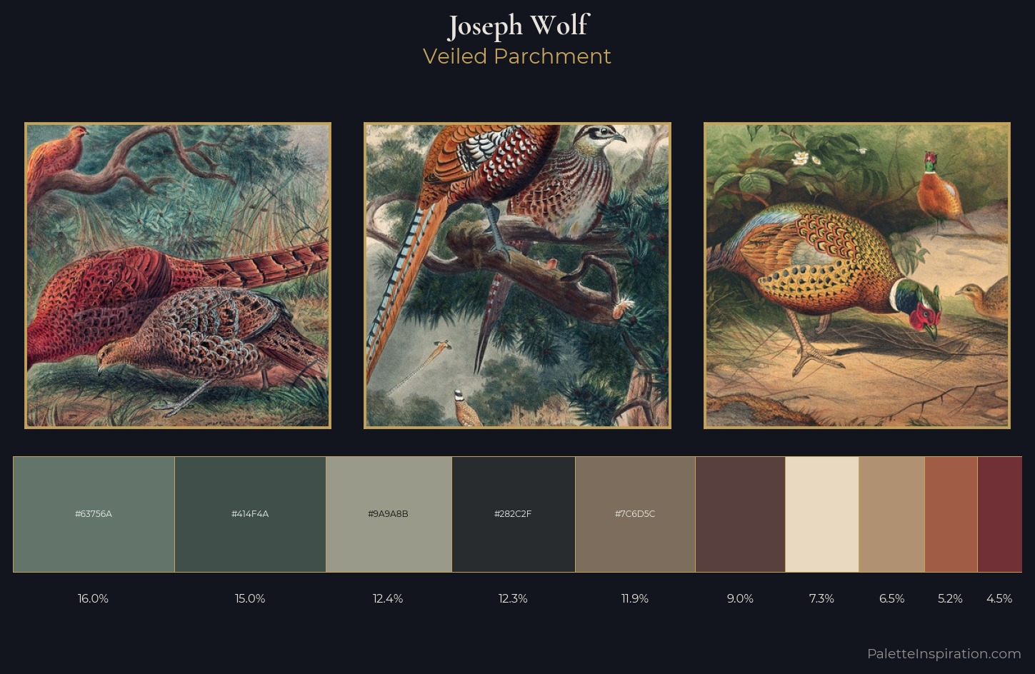 Joseph Wolf Palette 5 — Veiled Parchment