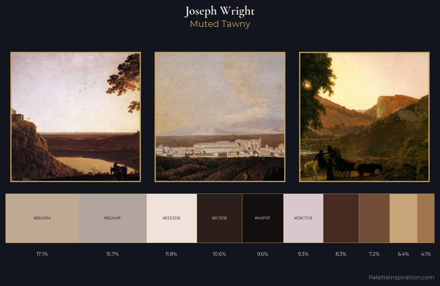 Joseph Wright Palette 3 — Muted Tawny