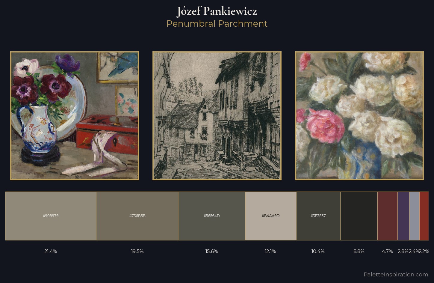 Józef Pankiewicz Palette 6 — Penumbral Parchment