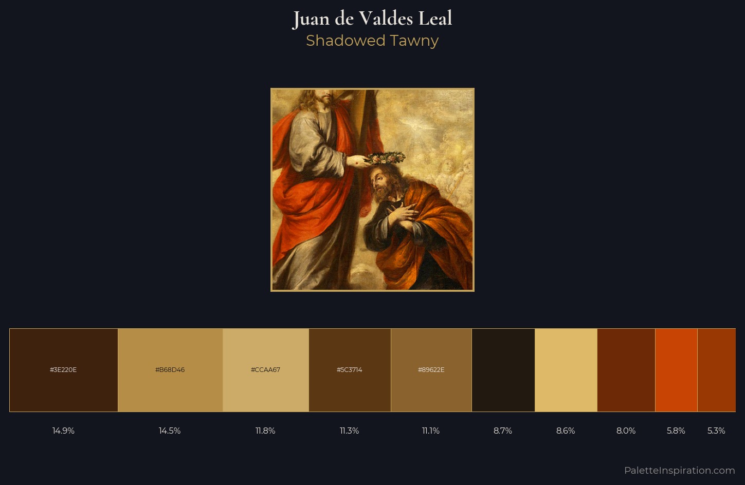 Juan de Valdes Leal Palette 5 — Shadowed Tawny