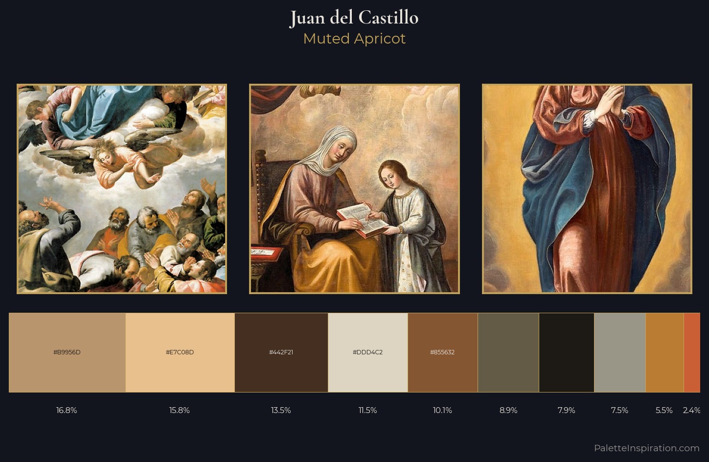 Juan del Castillo Palette 1 — Muted Apricot