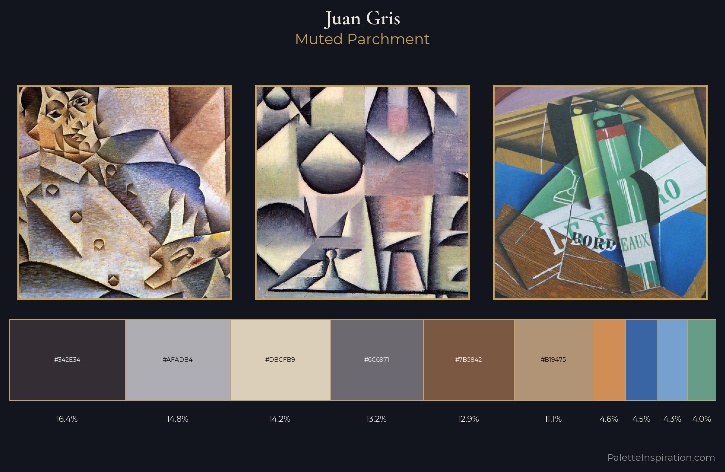 Juan Gris Palette 3 — Muted Parchment