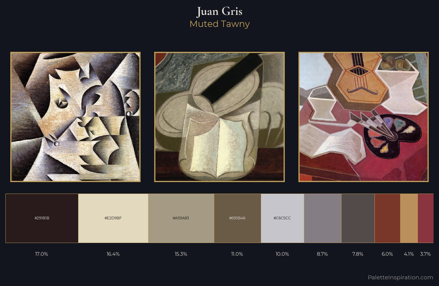 Juan Gris Palette 7 — Muted Tawny