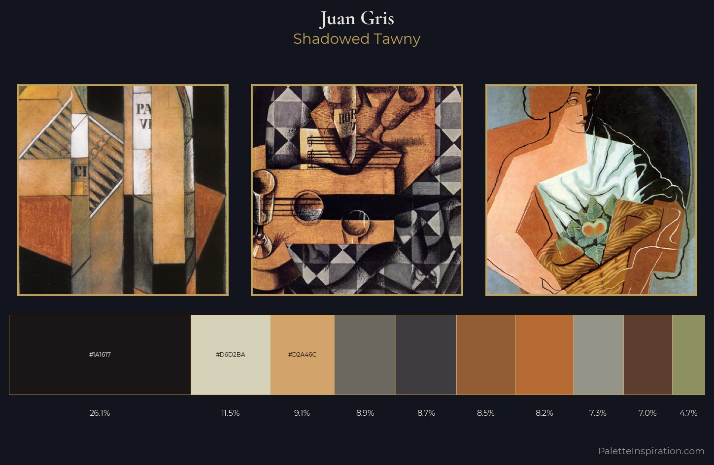 Juan Gris Palette 11 — Shadowed Tawny