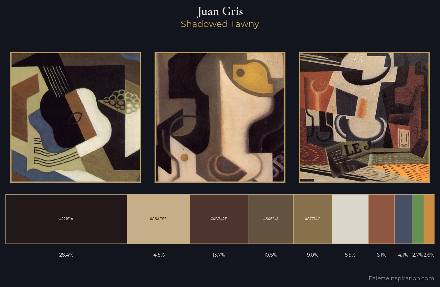 Juan Gris Palette 12 — Shadowed Tawny
