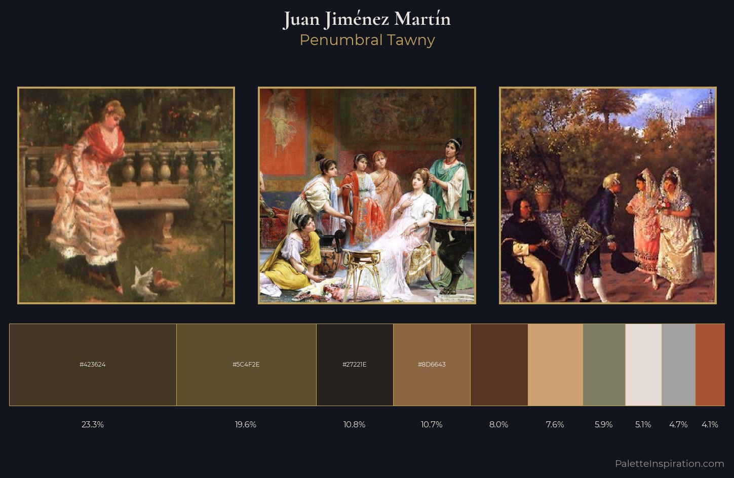Juan Jiménez Martín Palette 4 — Penumbral Tawny