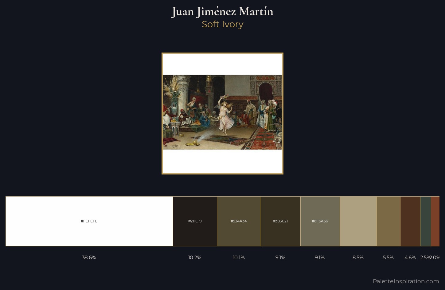 Juan Jiménez Martín Palette 5 — Soft Ivory