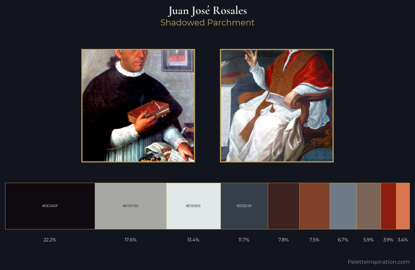 Juan José Rosales Palette 4 — Shadowed Parchment