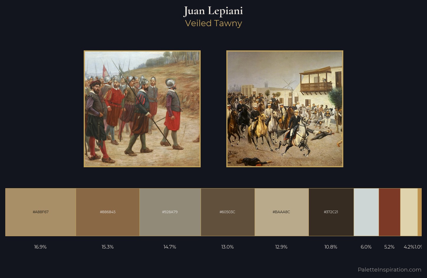 Juan Lepiani Palette 1 — Veiled Tawny