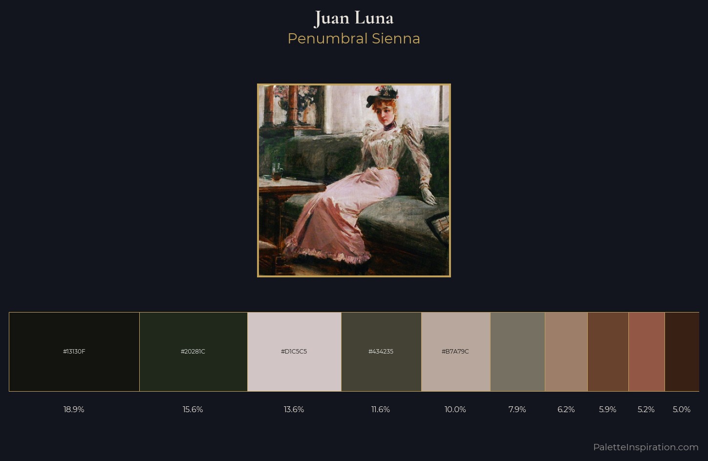 Juan Luna Palette 3 — Penumbral Sienna