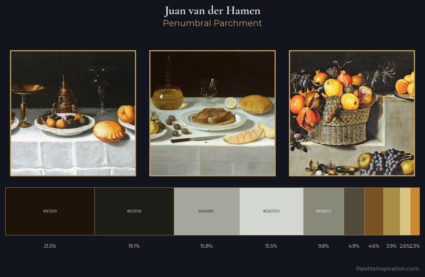 Juan van der Hamen Palette 2 — Penumbral Parchment