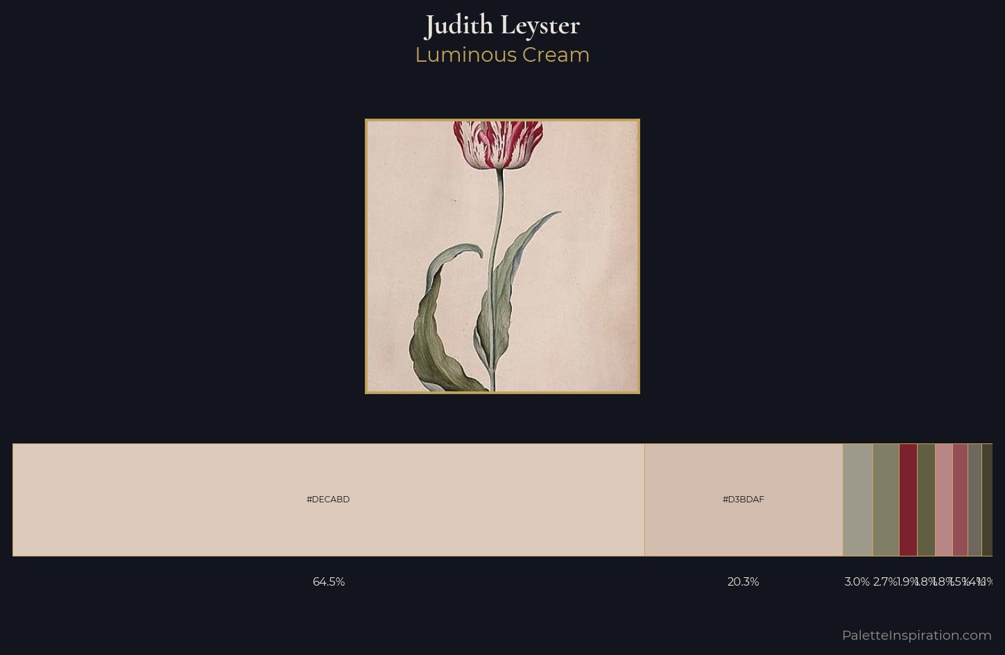 Judith Leyster Palette 1 — Luminous Cream