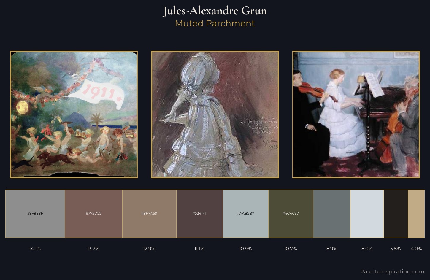 Jules-Alexandre Grun Palette 1 — Muted Parchment
