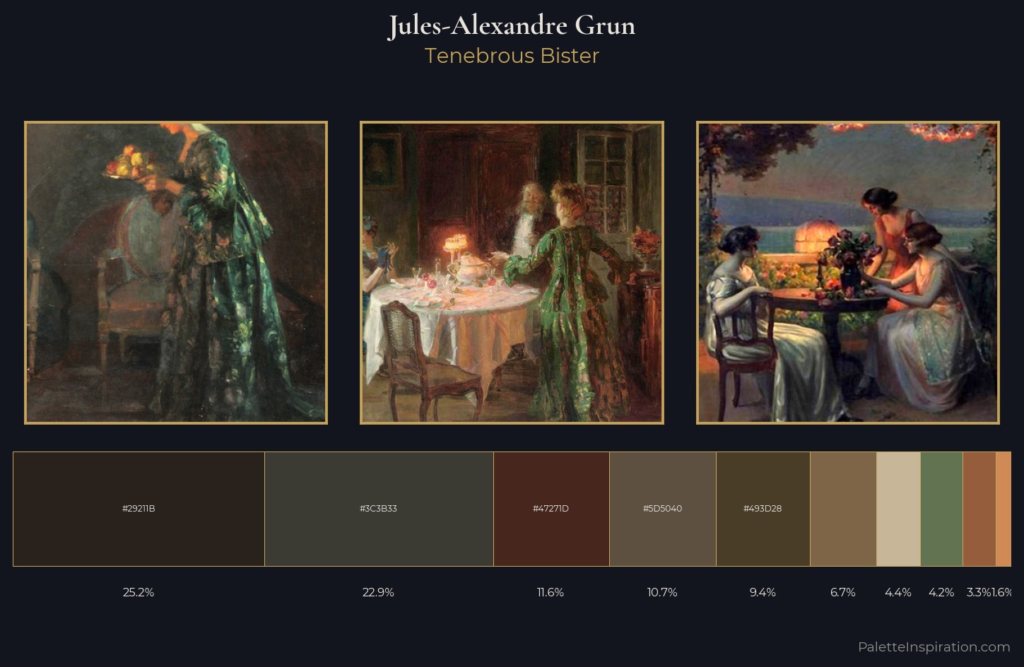 Jules-Alexandre Grun Palette 5 — Tenebrous Bister