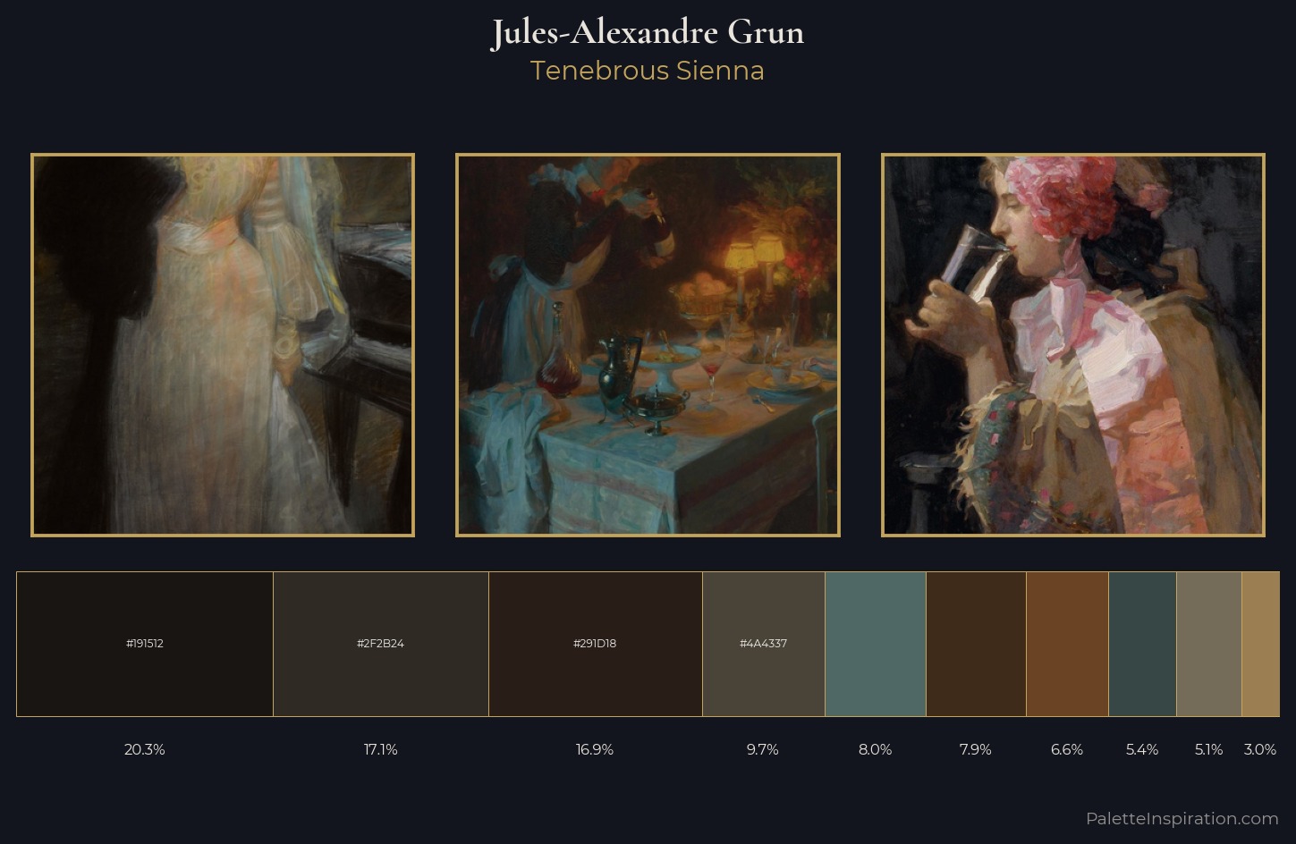Jules-Alexandre Grun Palette 6 — Tenebrous Sienna