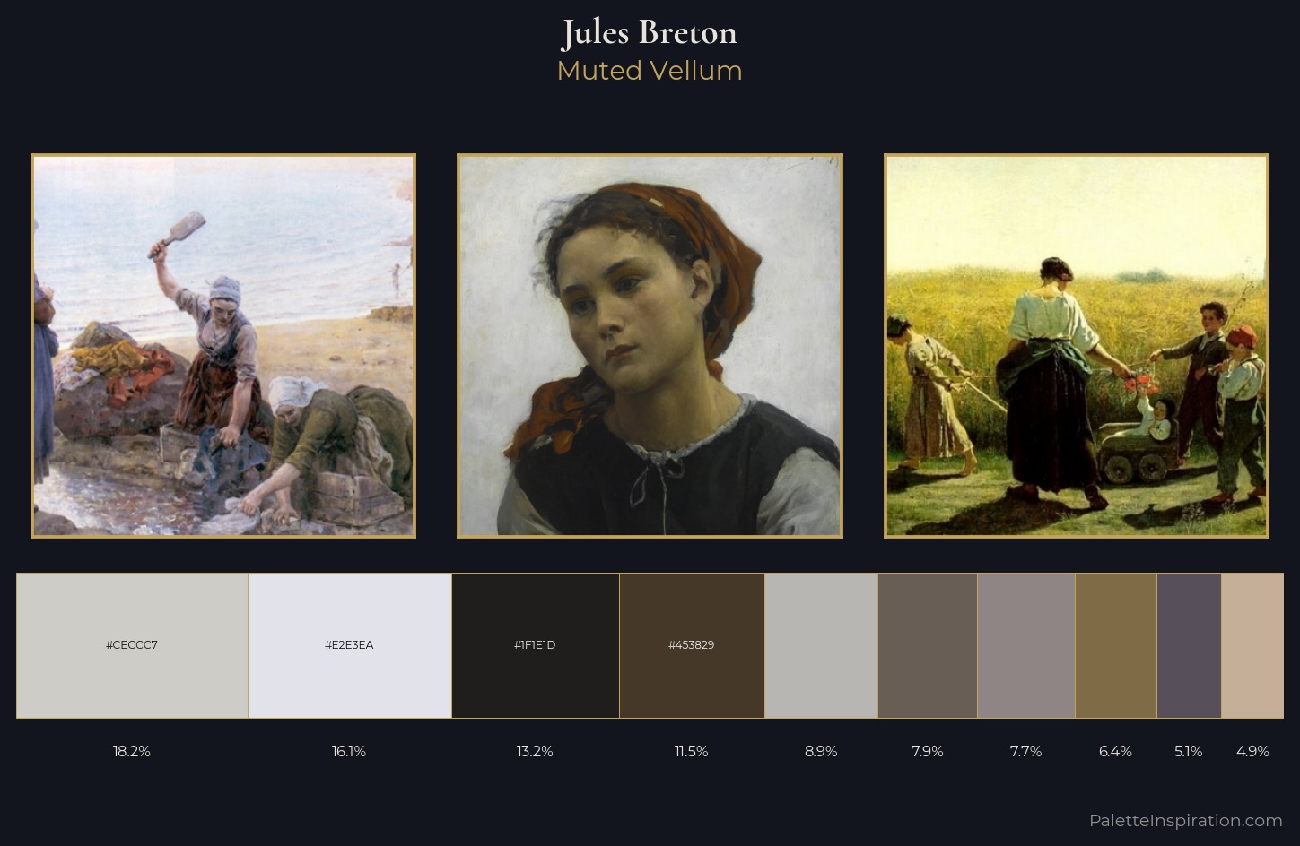 Jules Breton Palette 1 — Muted Vellum