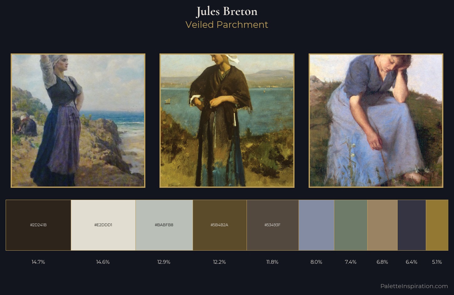 Jules Breton Palette 4 — Veiled Parchment