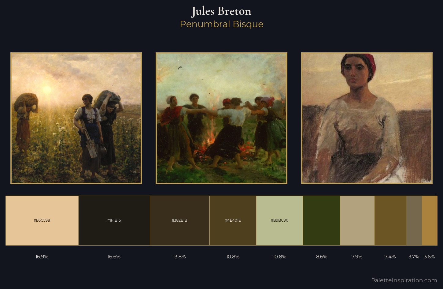 Jules Breton Palette 6 — Penumbral Bisque