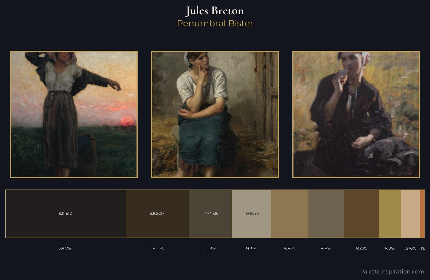Jules Breton Palette 8 — Penumbral Bister