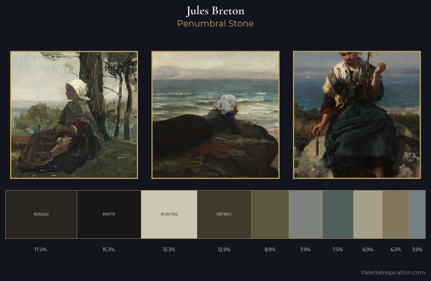Jules Breton Palette 9 — Penumbral Stone