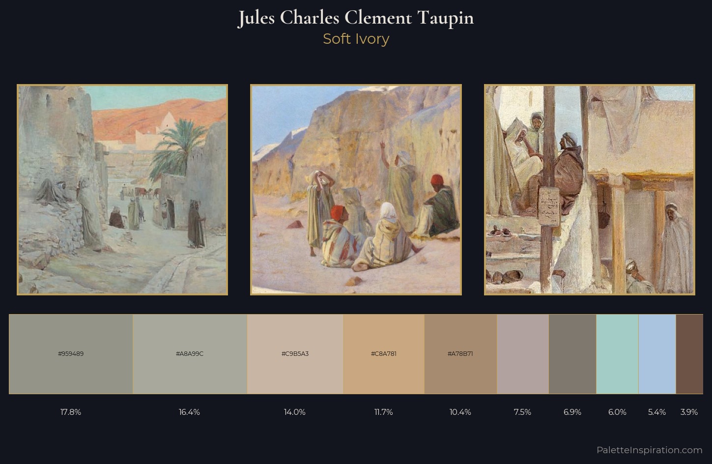 Jules Charles Clement Taupin Palette 1 — Soft Ivory