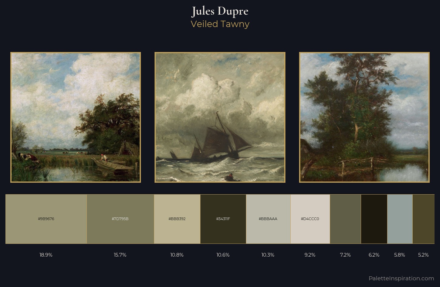 Jules Dupre Palette 3 — Veiled Tawny
