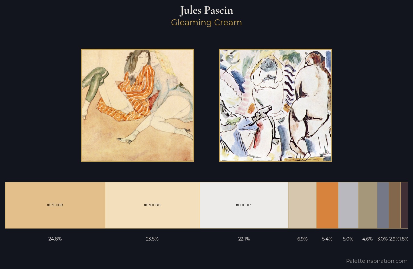 Jules Pascin Palette 1 — Gleaming Cream