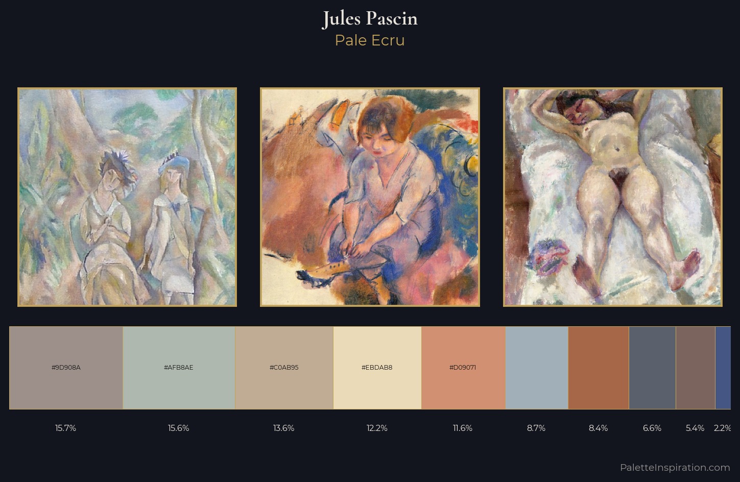 Jules Pascin Palette 2 — Pale Ecru