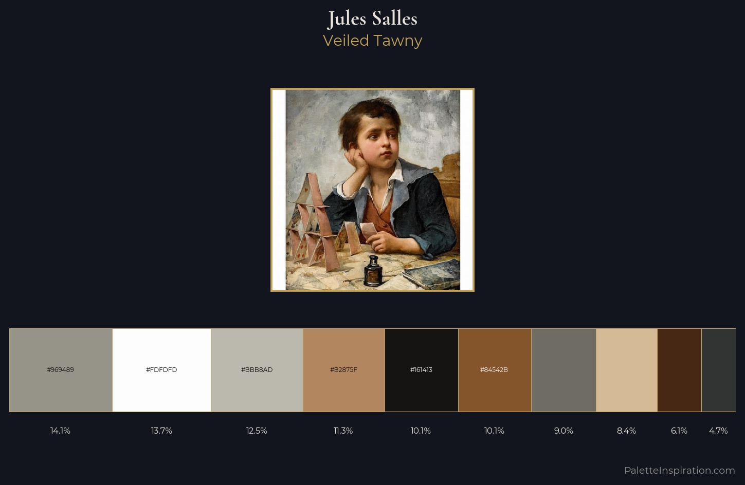 Jules Salles Palette 1 — Veiled Tawny