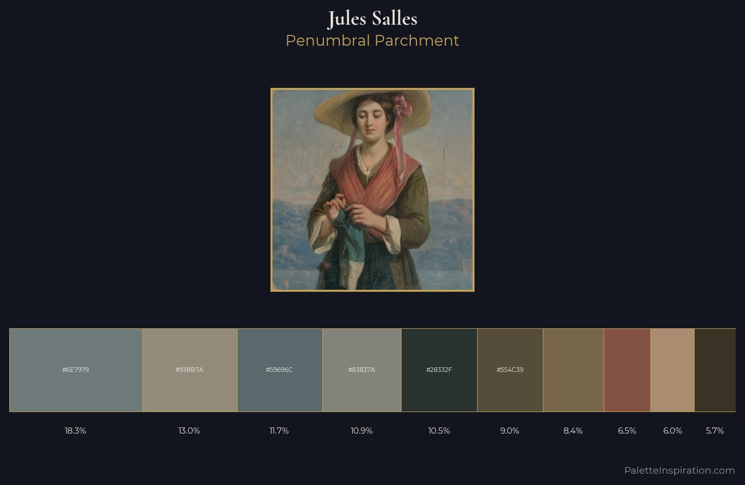 Jules Salles Palette 4 — Penumbral Parchment