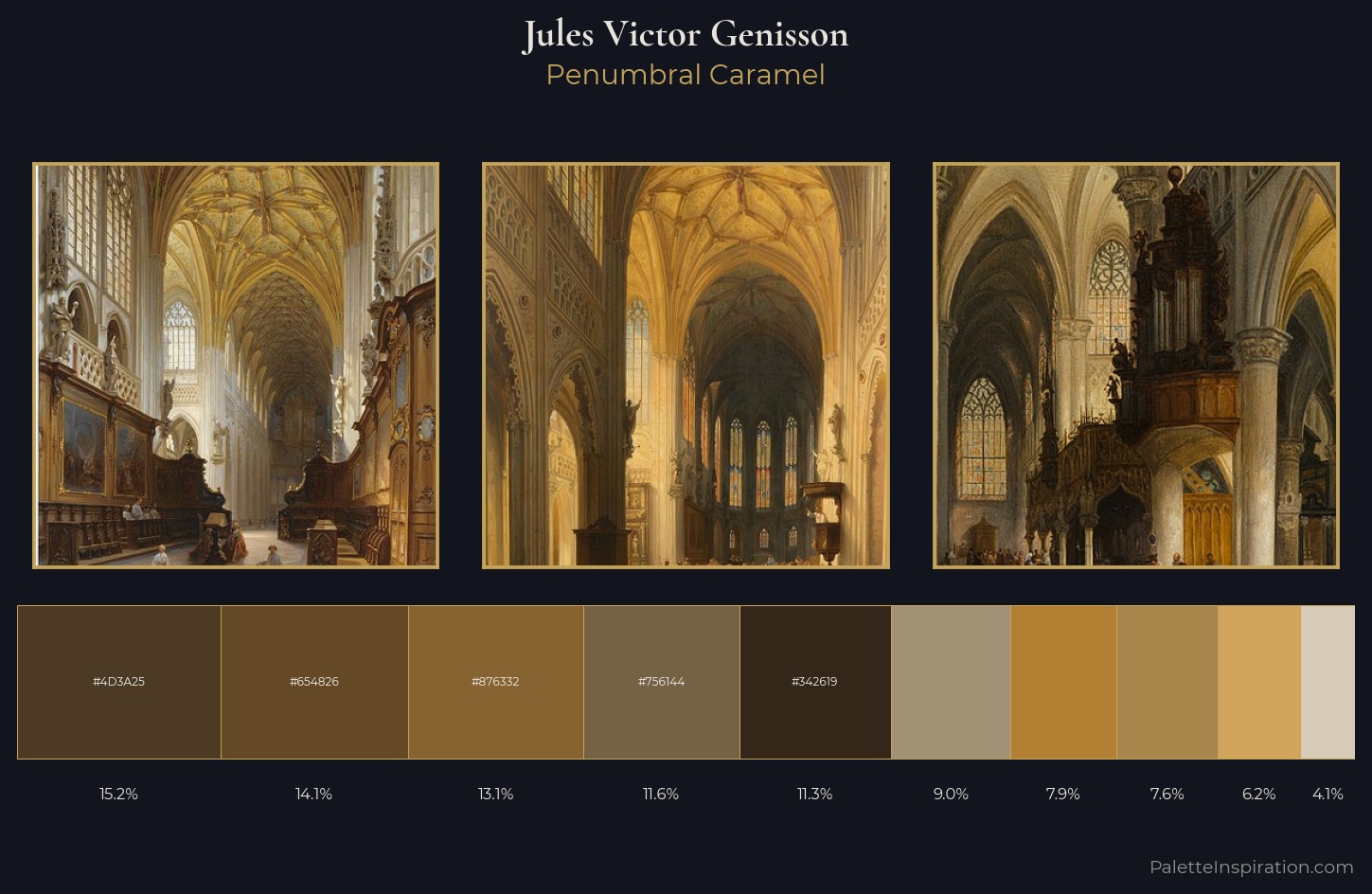 Jules Victor Genisson Palette 1 — Penumbral Caramel