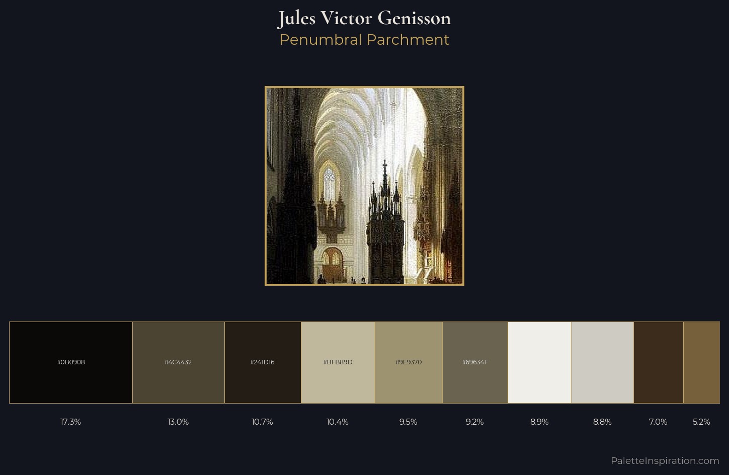 Jules Victor Genisson Palette 3 — Penumbral Parchment