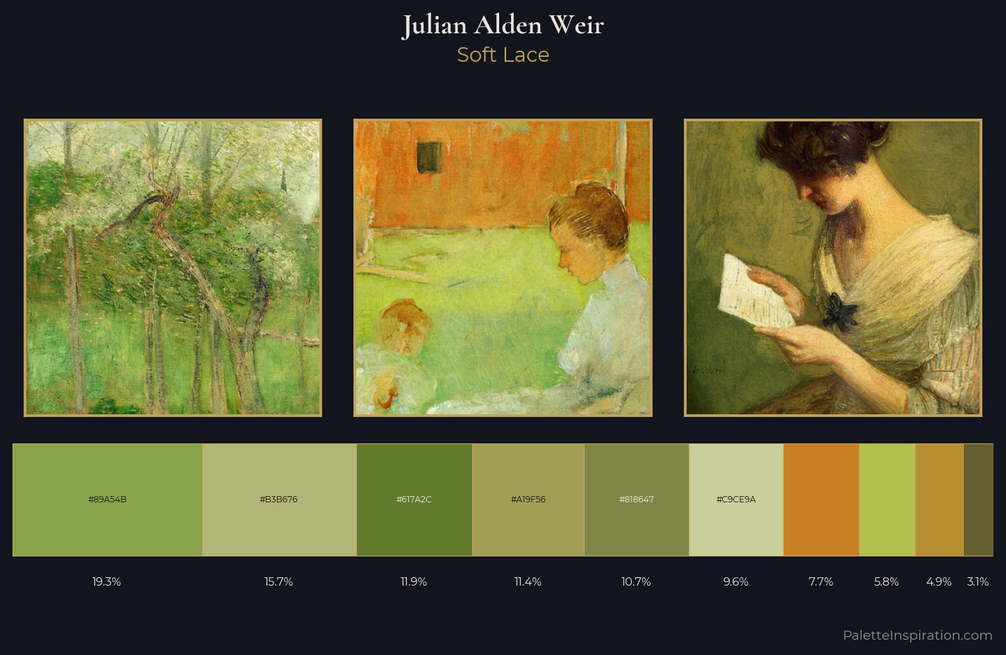 Julian Alden Weir Palette 2 — Soft Lace