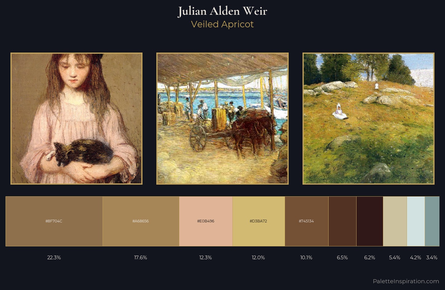 Julian Alden Weir Palette 4 — Veiled Apricot