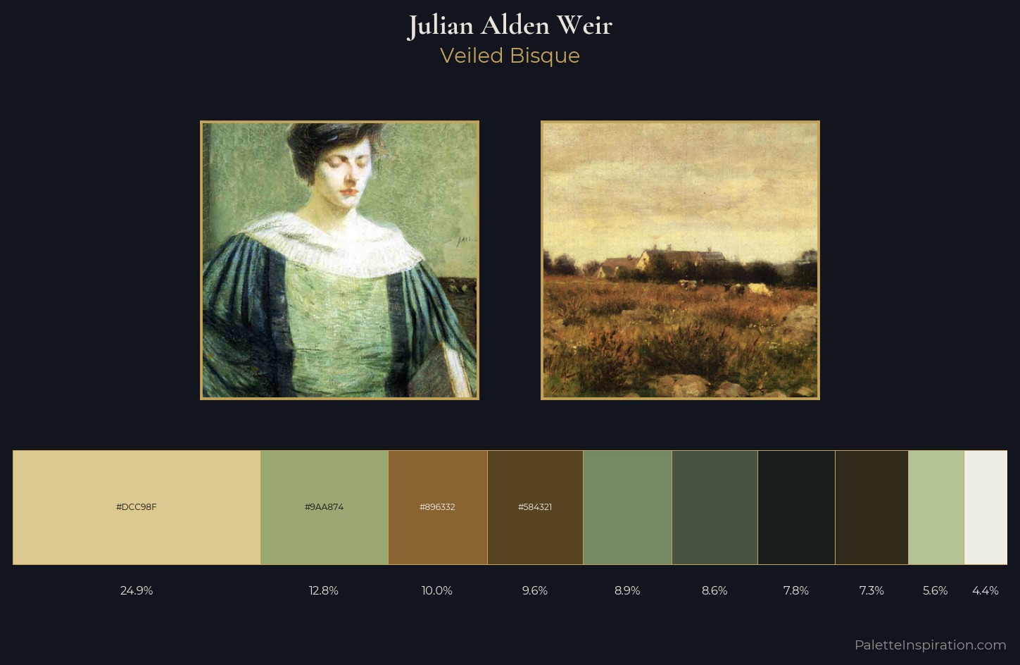 Julian Alden Weir Palette 7 — Veiled Bisque