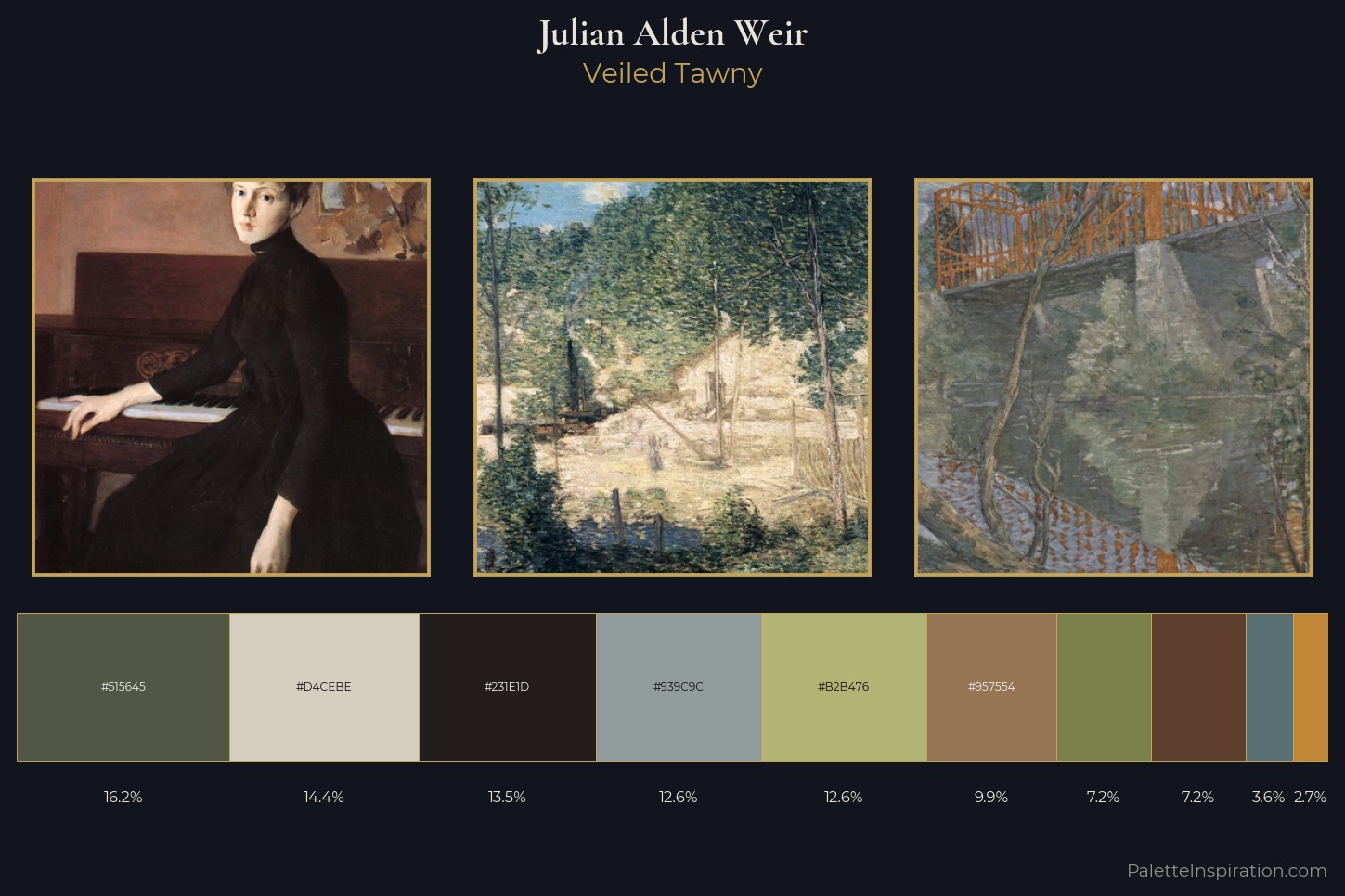 Julian Alden Weir Master Palette — Veiled Tawny